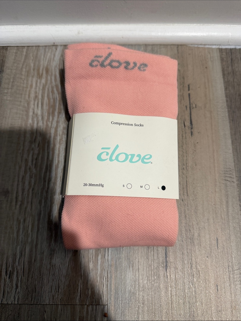 Clove Pink Compression Socks Size Large